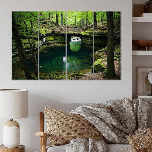 DesignArt Hot Spring National Park Arkansas On Metal 4 Pieces Set Wayfair